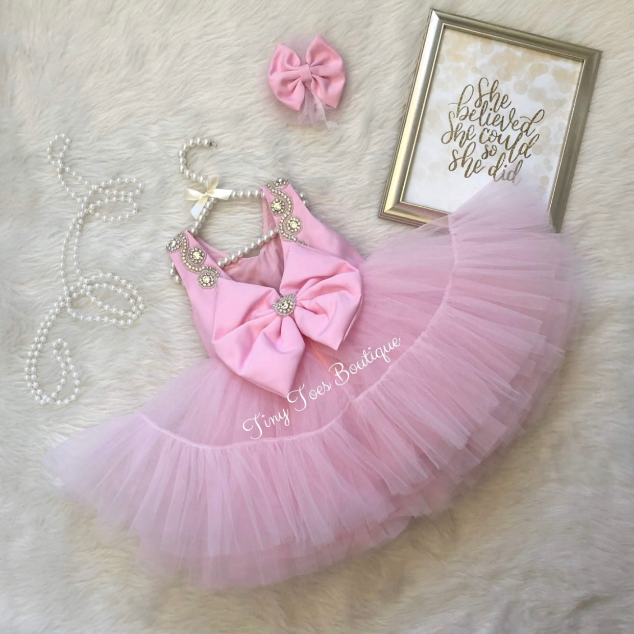 Francesca Dress ( Pink )