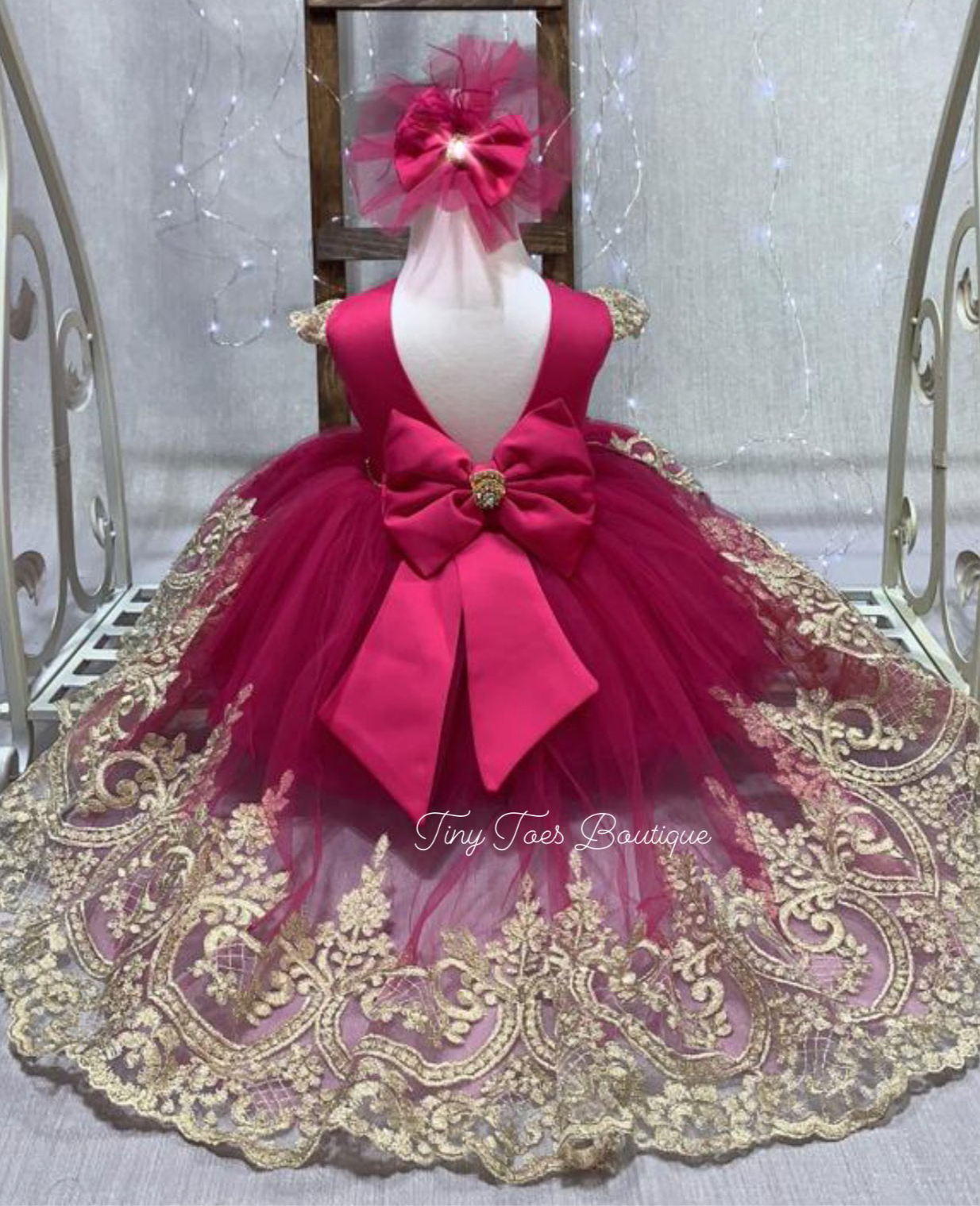 Annabella Dress (Fuchsia)