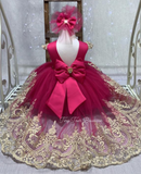 Annabella Dress (Fuchsia)