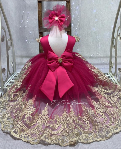 Annabella Dress (Fuchsia)