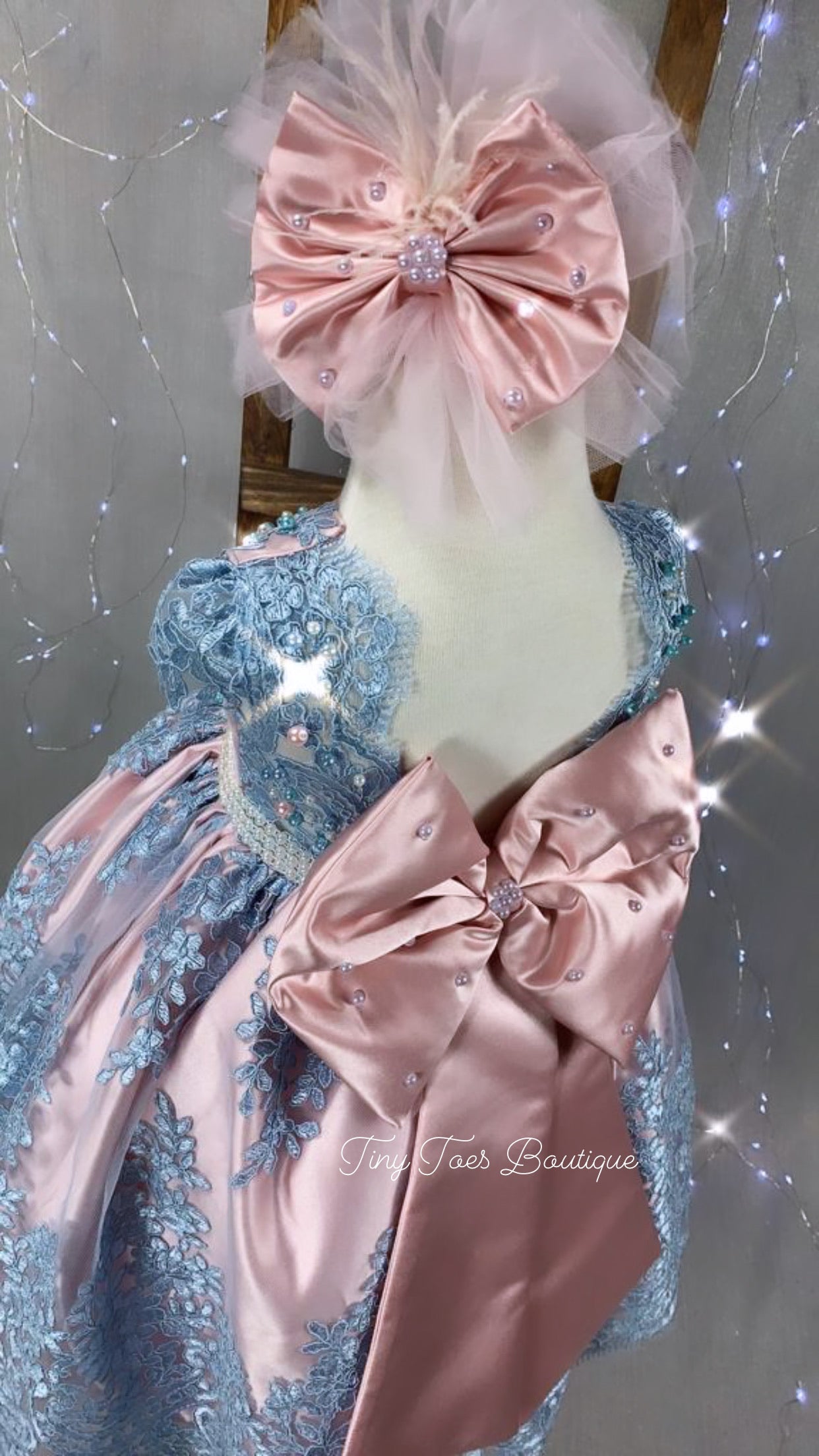 Allison Dress (Pink and Blue)