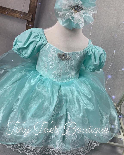 Princess Ariel Inspired Dress (Little Mermaid) Tiny Toes Boutique LLC Princess Ariel Inspired Dress (Little Mermaid) Tiny Toes Boutique LLC