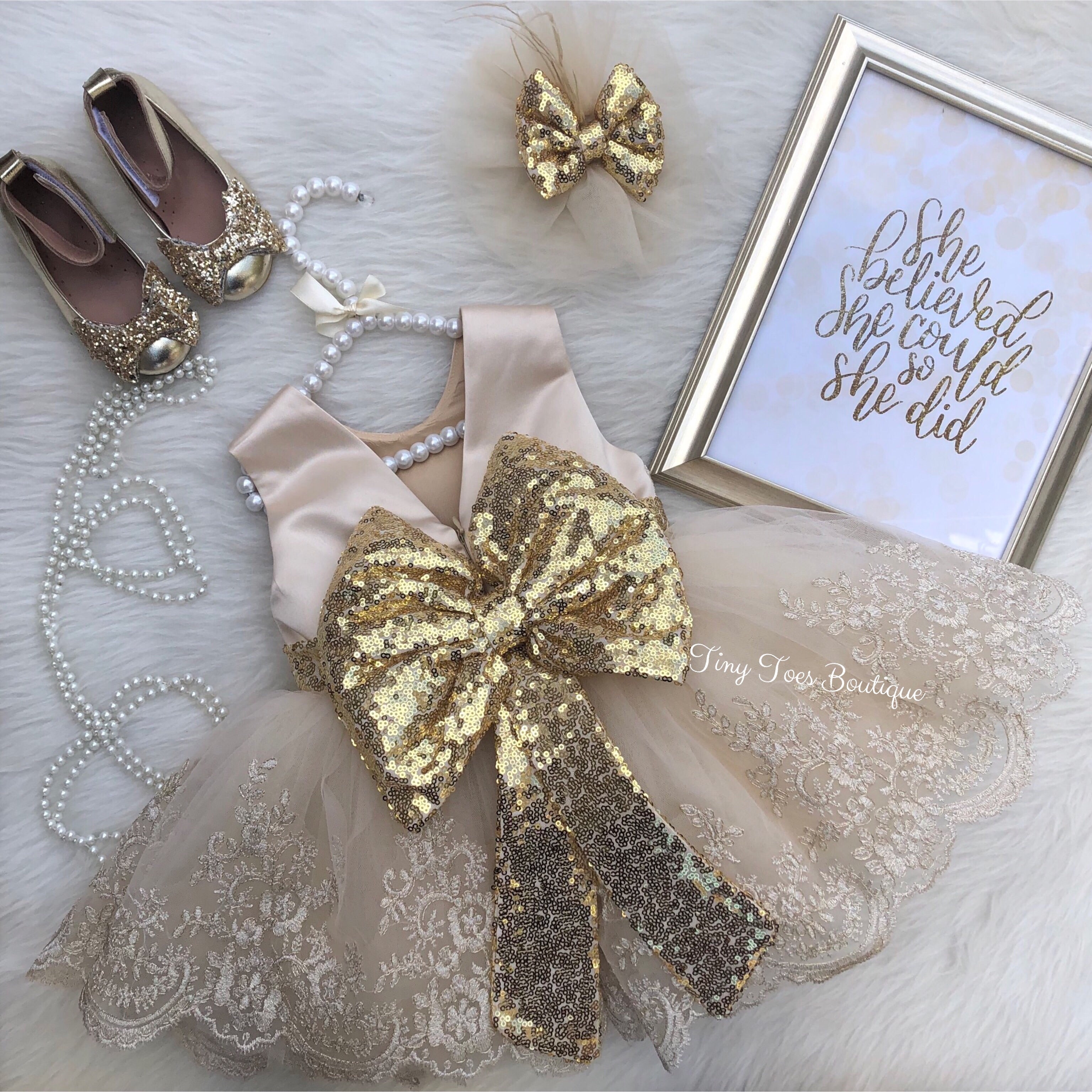 Alexis Dress (Champagne)