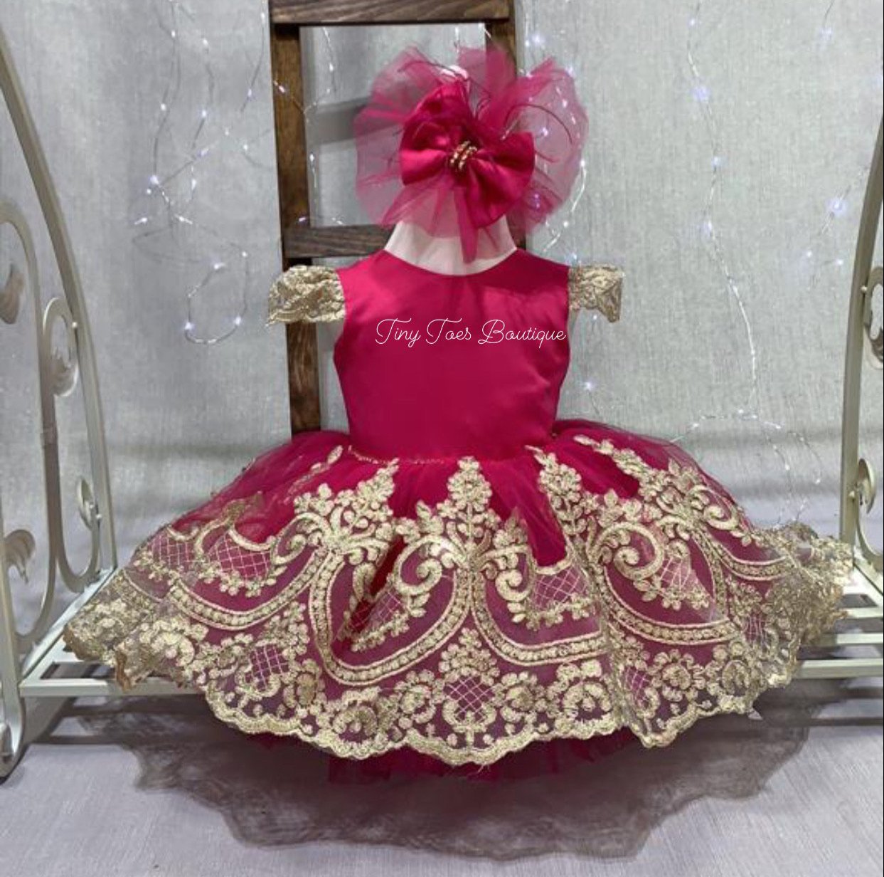 Annabella Dress (Fuchsia)