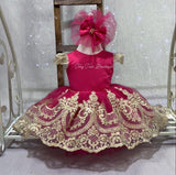Annabella Dress (Fuchsia)