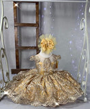 Amelia High-Low Dress (Yellow & Gold)
