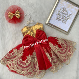 The Night Before Christmas Dress ( Red )
