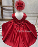 Laylah High-Low Gown (Deep Red)