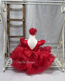 Ruffle Harmony Dress (Red)