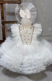 Ruffle Harmony Dress (White)