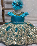 Cassandra Dress (Turquoise)