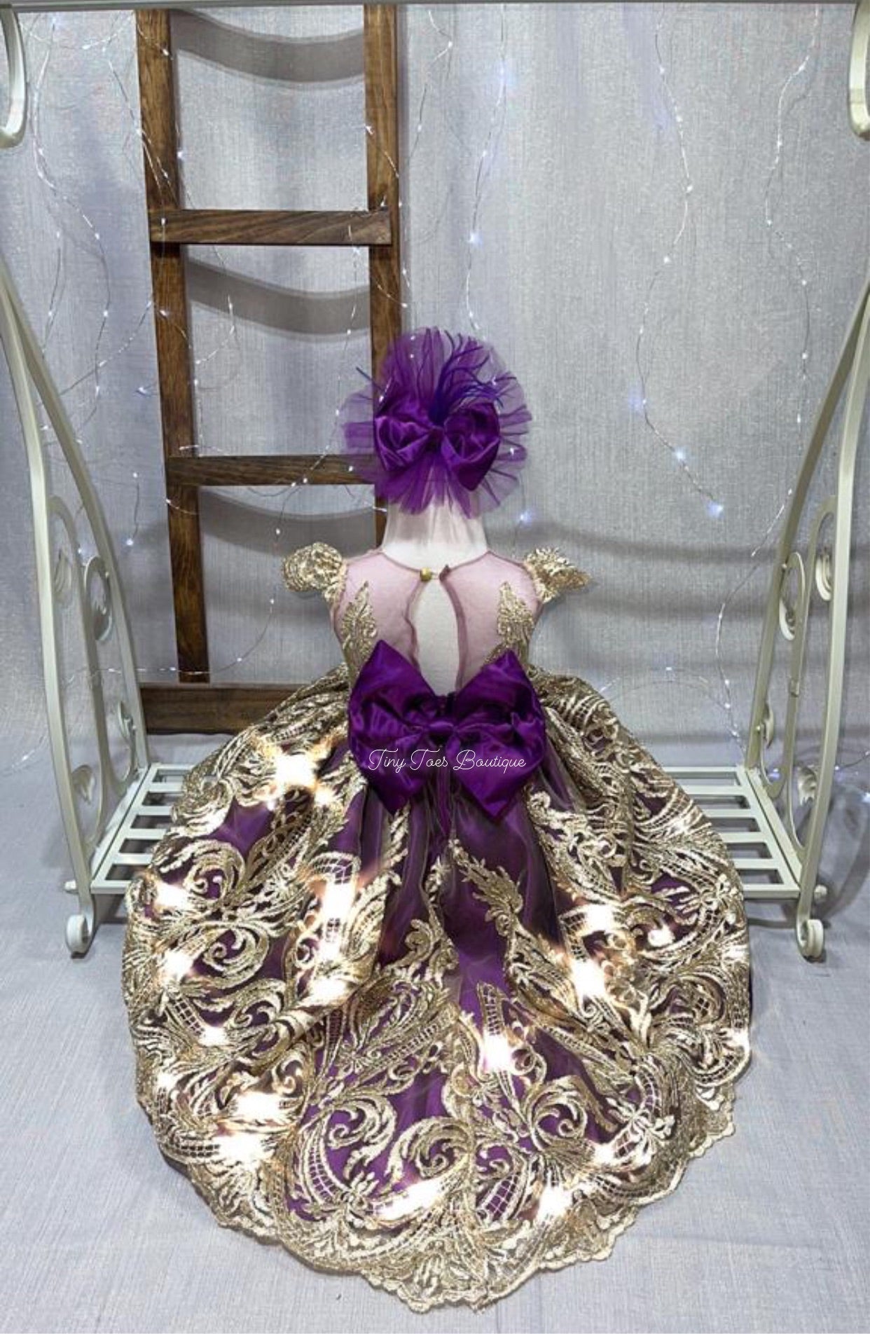 Emilia High-Low Dress ( Purple )